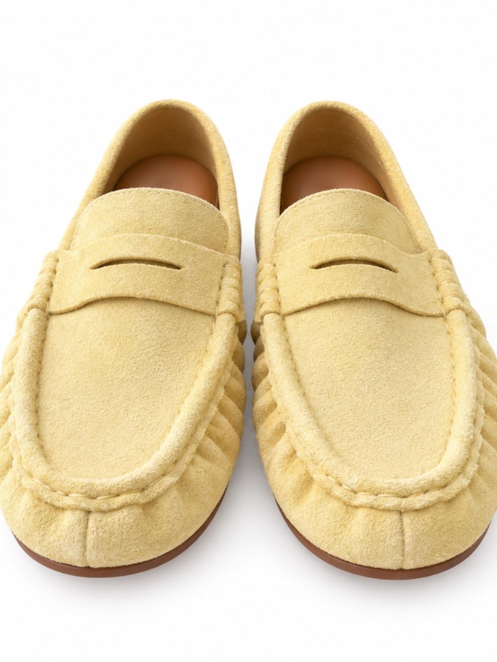 NWOT. Steve Madden Rafe Mule Loafers. ButterYellow Suede. Size 8.5
